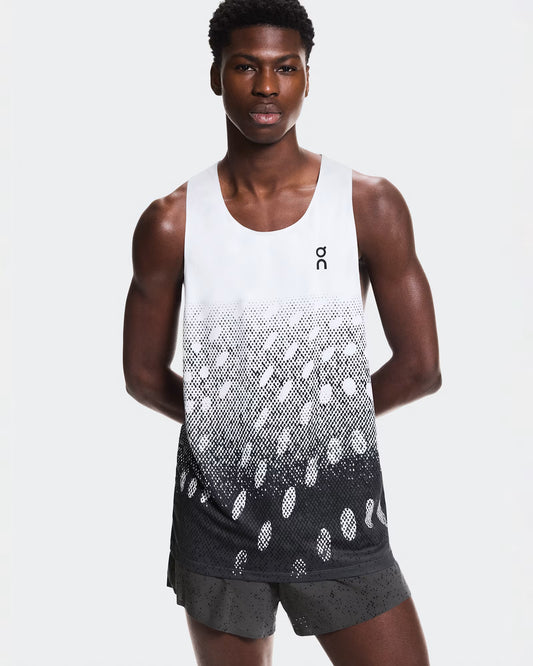 On Zero Singlet Mens White/ Iron - Frontrunner Colombo