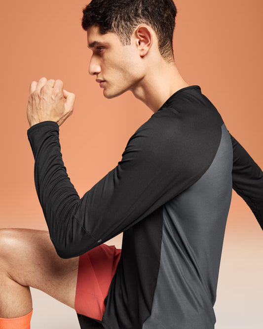 On Performance Long-T (Mens) Black - Frontrunner Colombo