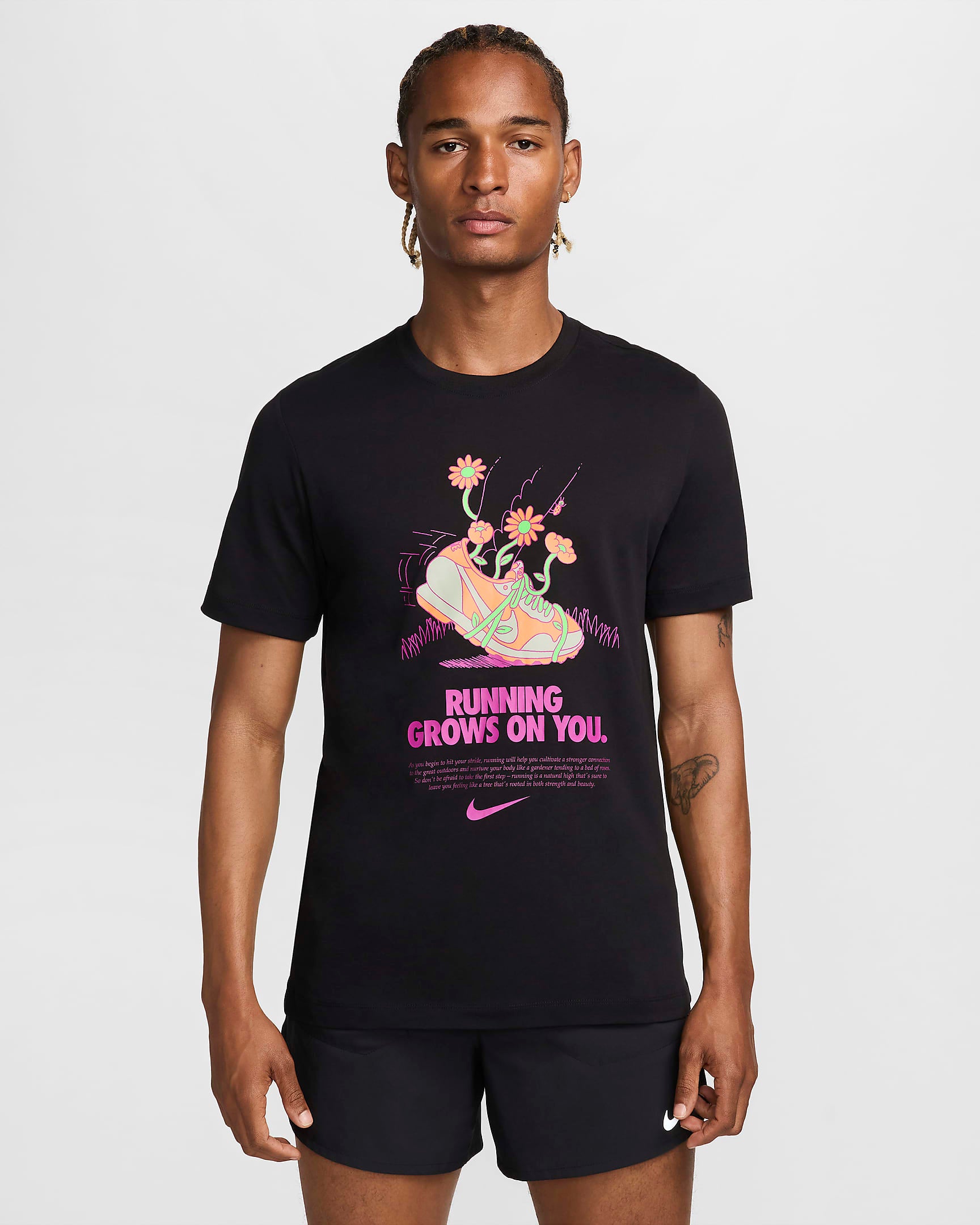 Nike Mens Dri-Fit 'Running Grows on You' Tee - Frontrunner Colombo