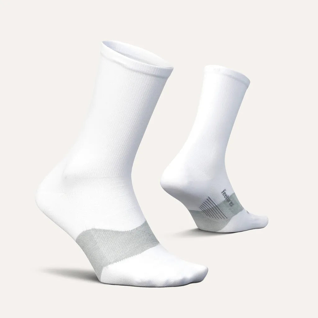 Feetures Elite Ultra Light Cushion Mini-Crew White - Frontrunner Colombo