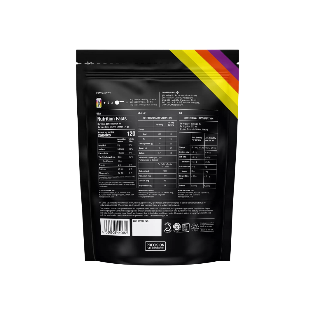 Precision Fuel Carb and Electrolyte Drink Mix (15 Serves) - Frontrunner Colombo