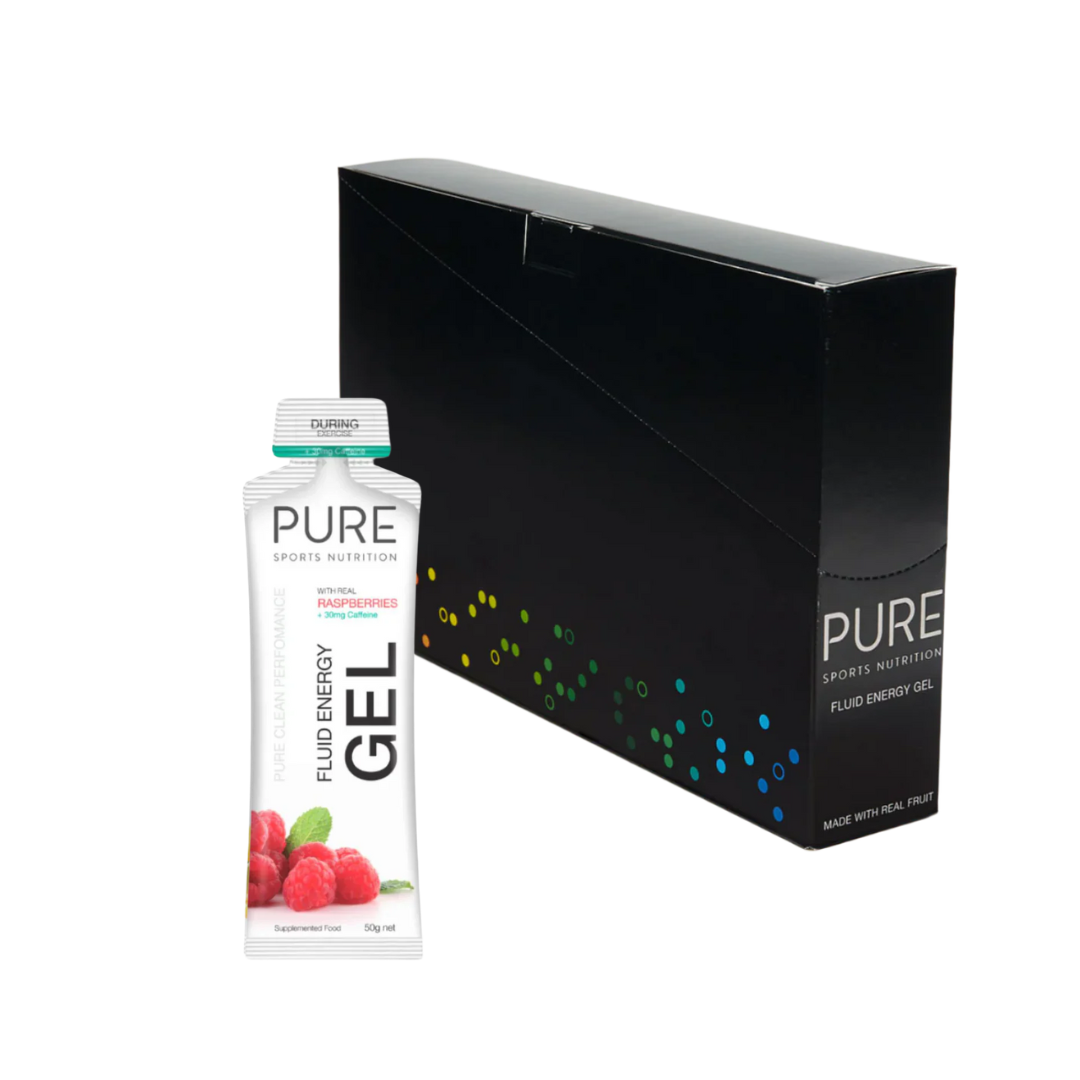 Pure Energy Gel Raspberry + Caffeine Box - Frontrunner Colombo
