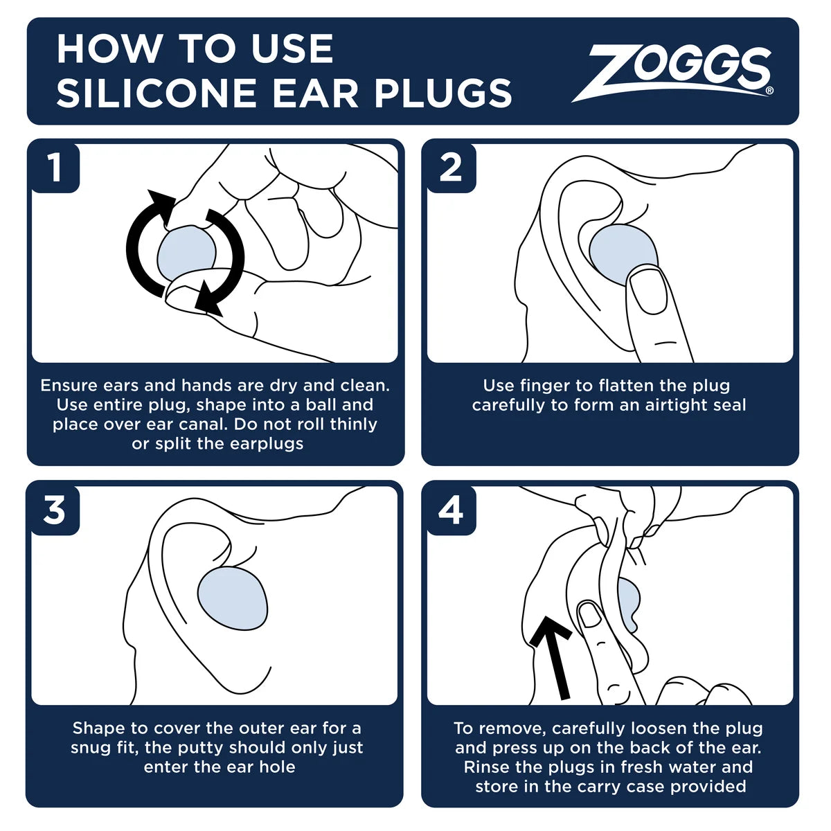 Zoggs silicone ear plugs - Frontrunner Colombo