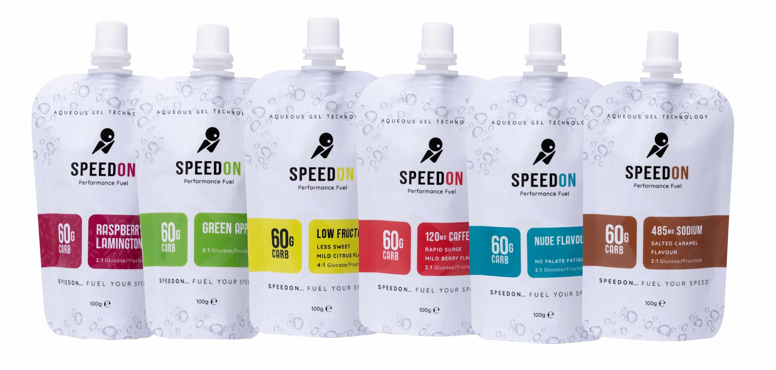 SpeedON Aqueous Gel- 60g Carb- Mild Berry 120mg Caff - Frontrunner Colombo