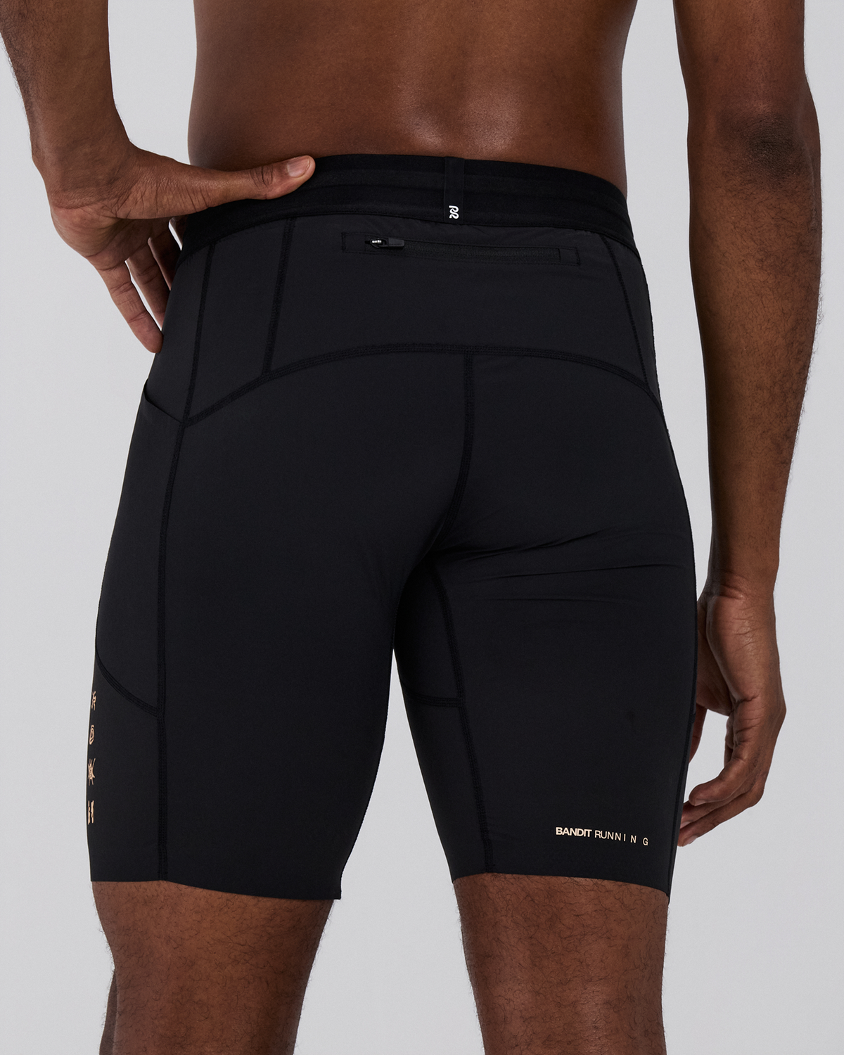 Bandit SoLite 5 Pocket Half Tights (Mens) Black - Frontrunner Colombo