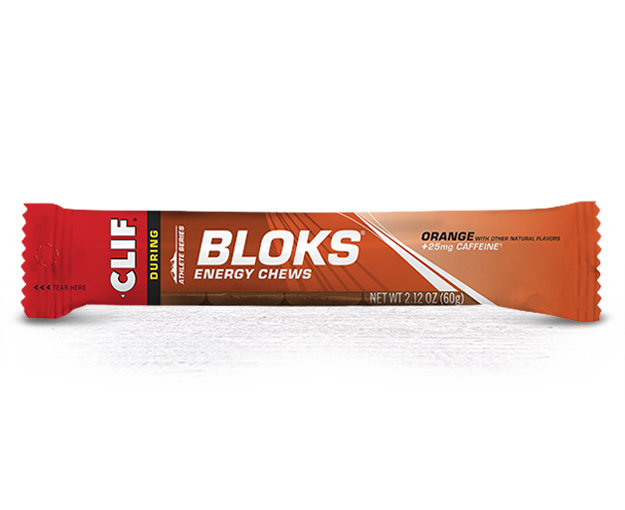 Clif Bloks Energy Chew Box of 18 Orange - Frontrunner Colombo