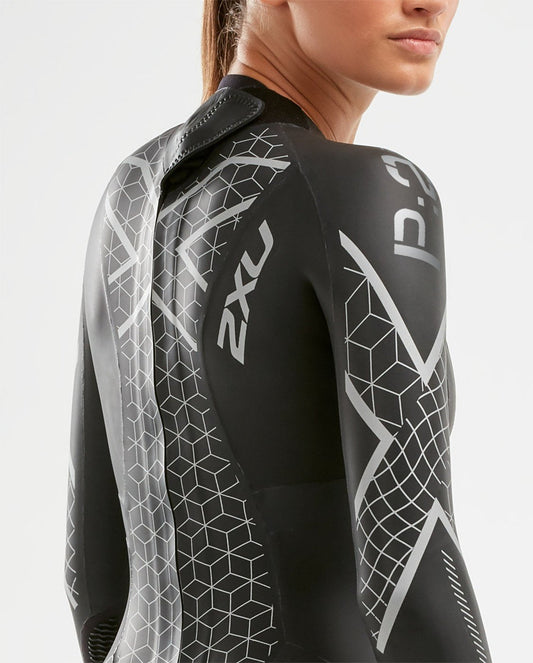 2XU P:2 Propel Wetsuit Womens - Black/Aloha - Frontrunner Colombo