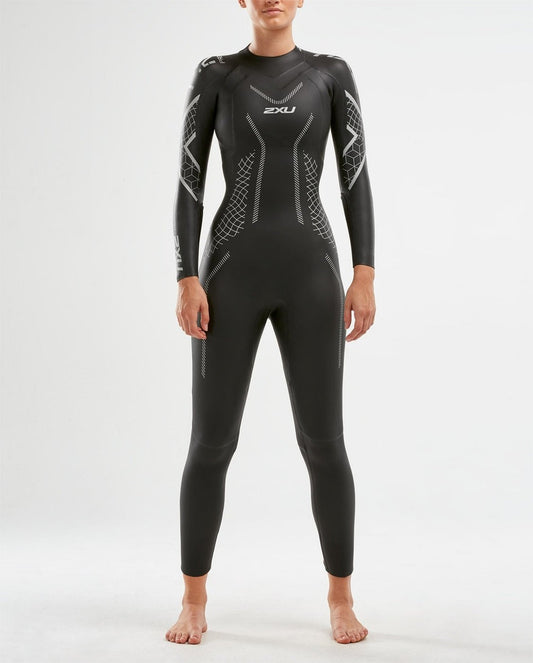 2XU P:2 Propel Wetsuit Womens - Black/Aloha - Frontrunner Colombo